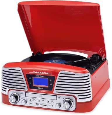 Vitrola Red com CD, FM, SD, USB e Bluetooth, Bivolt, Raveo, Harmony BT, 10