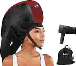 Secador de cabelo Bonnet, difusor de cabelo ideal para cabelos cacheados, sua solução definitiva – Tampa de secador de cabelo de capacidade espaçosa para pentear rapidamente os cachos
