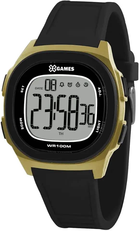 Relógio X Games Masculino Ref: Xgppd125 Bxpx Retangular Digital