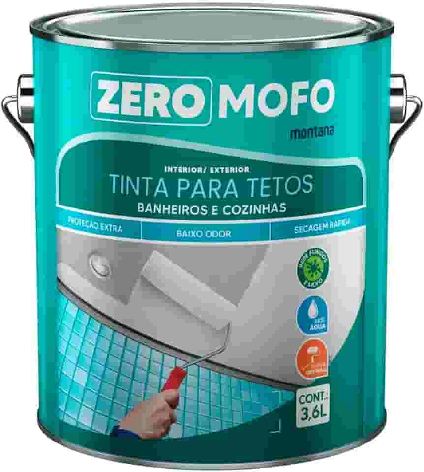 Tinta Para Teto Zero Mofo Branco Acetinado 3,6l Montana