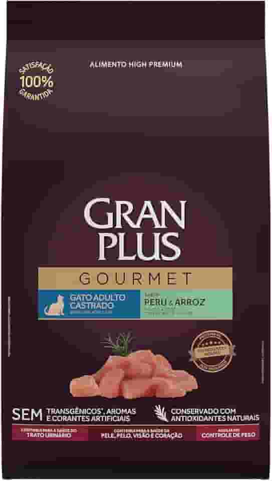 Ração Para Gatos Castrados Gran Plus Gourmet Peru 3Kg