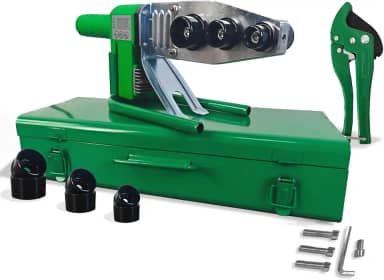 Soldador de tubo de água de plástico para PP, PP-R, PE, PP-C - Máquina de fusão de tubo de poliéster - Aquecedor de tubo de PVC - Equipamento de soldagem de tubo de 110 V