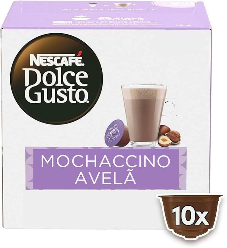 Dolce Gusto Mochaccino Em Cápsula Avelã Nescafé Caixa 170G 10 Unidades