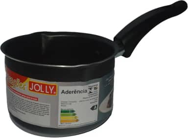 Panela Papeiro 18 em Alumínio Antiaderente com Bico Ambos os Lados - 18 X 14 Cm