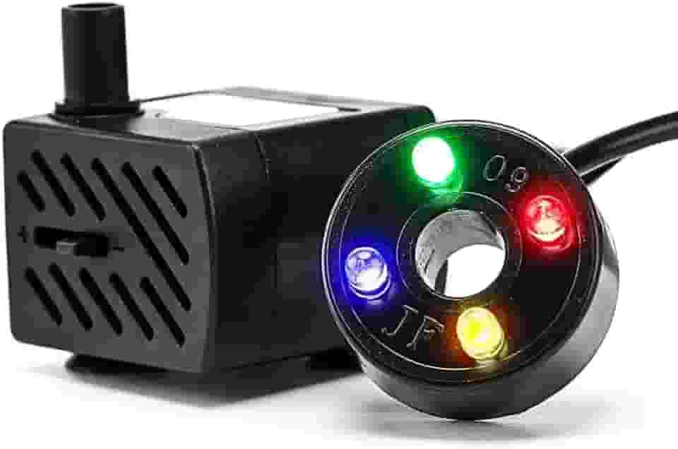 Bomba Submersa PL-118 com Luz LED para Aquários e Fontes – 220 L/H, Silenciosa, Baixo Consumo e Bivolt