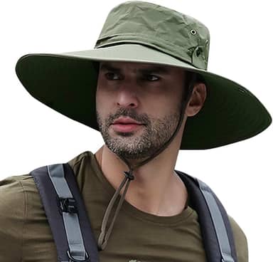 Chapéu de sol, Moniss Chapéu de sol de aba larga proteção UV chapéu de balde dobrável para pesca caminhada acampamento 12 cm aba
