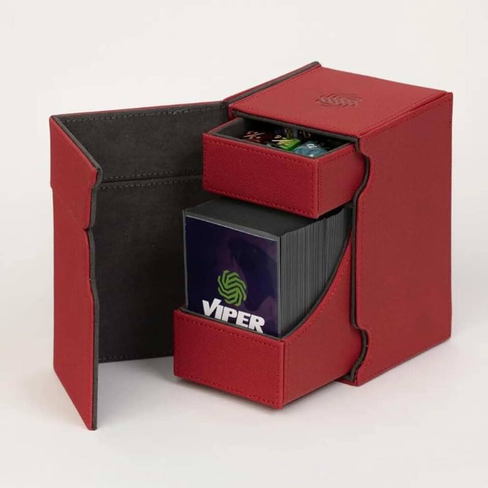 Deck Box Torre 100+ Para Card Game Premium Viper (Vermelha)