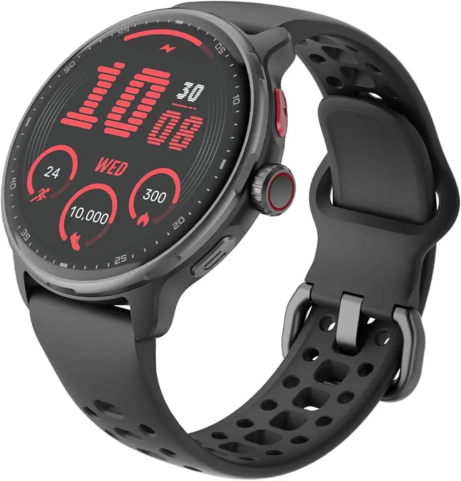 Smartwatch com GPS, 1.43' Display Bluetooth Telefone Chamada, 256MB, à prova d'água 3ATM,relogio smartwatch feminino e masculino (preto)