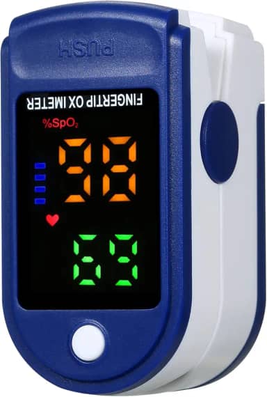 Hlily Clipe de dedo P-ulse O-xímetro L-ED Tela colorida Mini SpO2 Saturação de Oxigênio Medição de Taxa de Pulso Mini Portátil para Uso Diário Cuidados Saudáveis