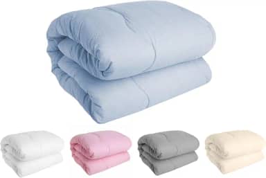 Edredom CASAL Algodao 200 FIOS Avulso Dupla face (AZUL, CASAL (ALGODÃO))