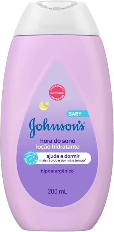 Loção Hidratante Relaxante Para Uso Diário Johnson's Baby Hora Do Sono, 200mL