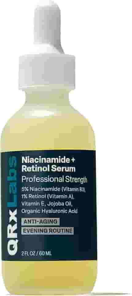 Sérum de Niacinamida (Vitamina B3) + Retinol - Anti-Idade e Antirrugas Facial - 60ml