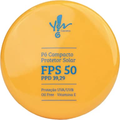 Protetor Solar em Pó Compacto, FPS 50, Bege 03, Resistente à Água