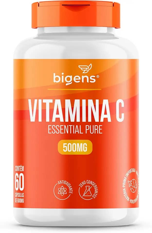 Vitamina C Essential Pure 500mg, 60 Cápsulas, Biogens