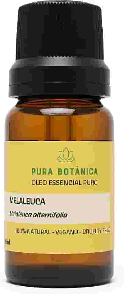 Óleo Essencial de Melaleuca (Melaleuca alternifolia) 100% Puro e Natural – Ideal para Aromaterapia, Pele e Difusor – Pura Botânica 10 mL