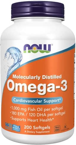 Agora alimentos ômega-3 óleo de peixe 200 softgels