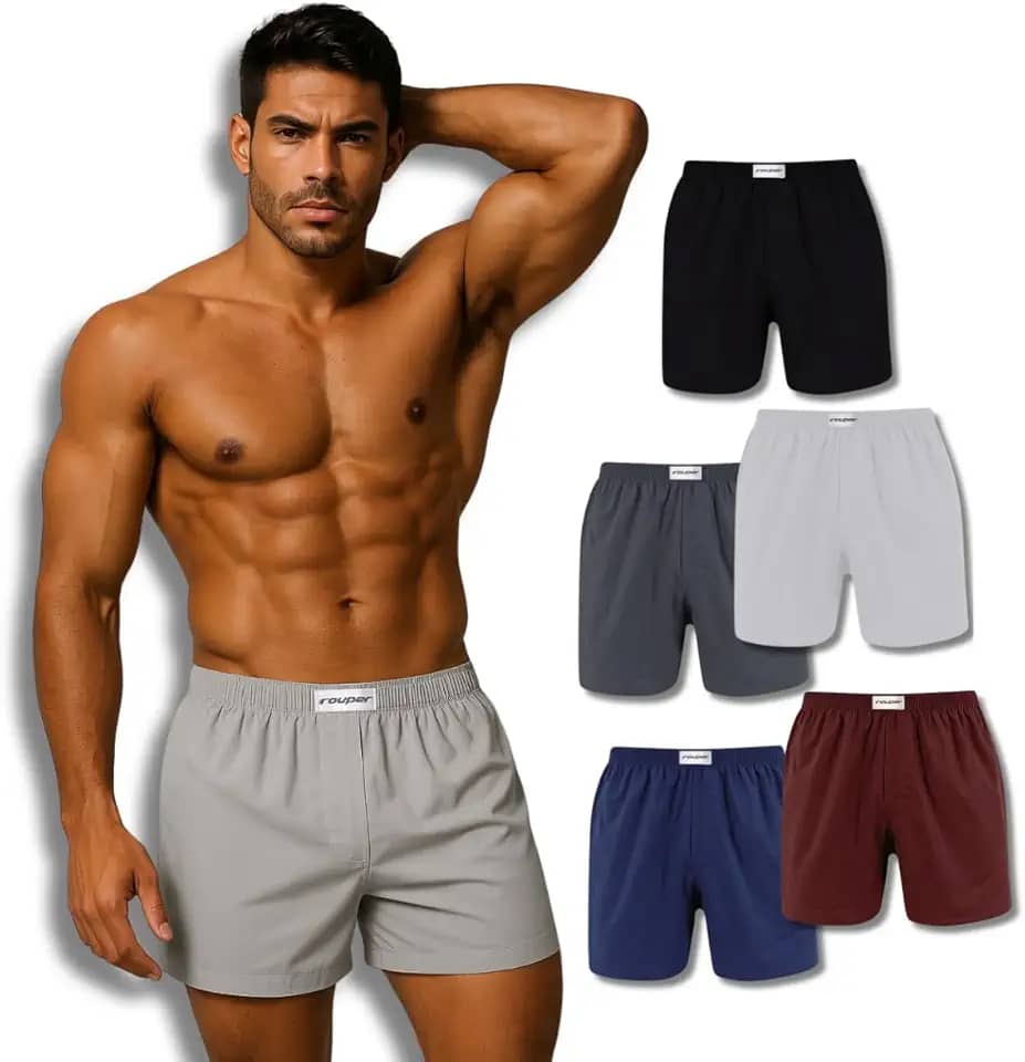 Cueca Samba Canção Rouper Tecido Algodão Leve Macio Cueca Original