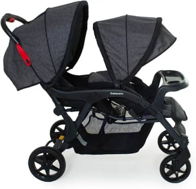 Carrinho para Gemeos Doppio II Grafite - Galzerano 1475