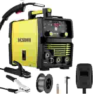 DESOON Máquina de Solda Mig/MMA/Tig 3 Em 1 Tecnologia IGBT 120A sem gás 127V portátil de soldador Com Mascara De Proteção E Pistola MIG Separada