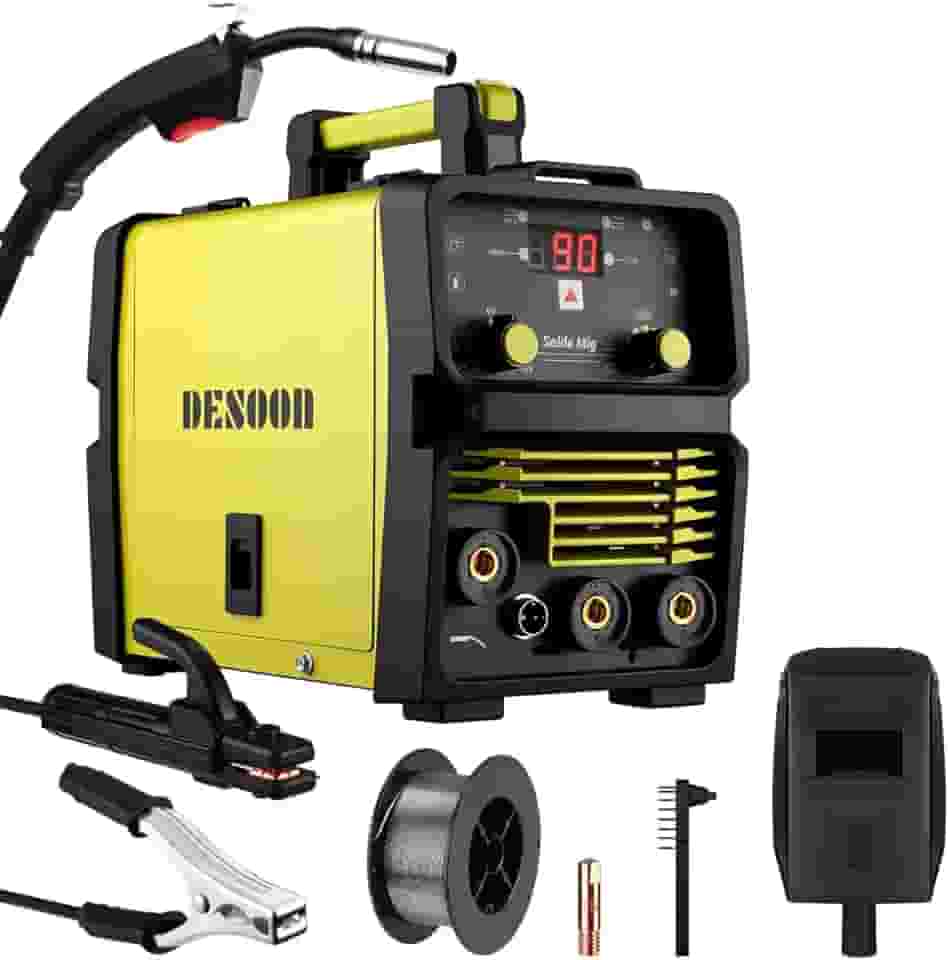 DESOON Máquina de Solda Mig/MMA/Tig 3 Em 1 Tecnologia IGBT 120A sem gás 127V portátil de soldador Com Mascara De Proteção E Pistola MIG Separada
