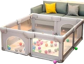 Cercadinho Para Bebês, Playground Infantil, Chiqueirinho. Desmontável, Super Resistente. Com Proteção para seu Bebê (Com Bolsa Para Transporte)