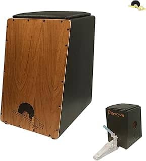 Cajon Eletroacústico Inclinado DGroove DUO 2 em 1 / Com microfone Cannon XRL