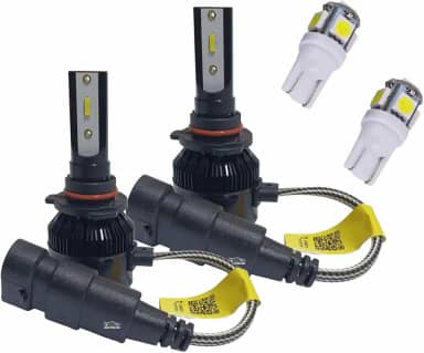 Kit Lâmpada Super Led HB3 9005 / HB4 9006 + T10 Led 6000K - Farol Alto Baixo Auxiliares