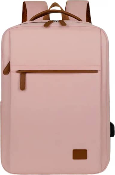 Mochila de Viagem Feminina Com Grande Capacidade Nylon Impermeável,Para 14-15,6 Polegadas Notebook e Negócio Escolar,Com Interface de Carregamento USB Multifuncional