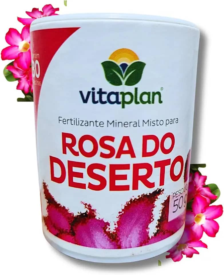 Adubo Fertilizante Rosa do Deserto Pastilha 50g Vitaplan