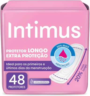 Intimus® Protetor Diário Longo Extra Proteção - 48 unidades