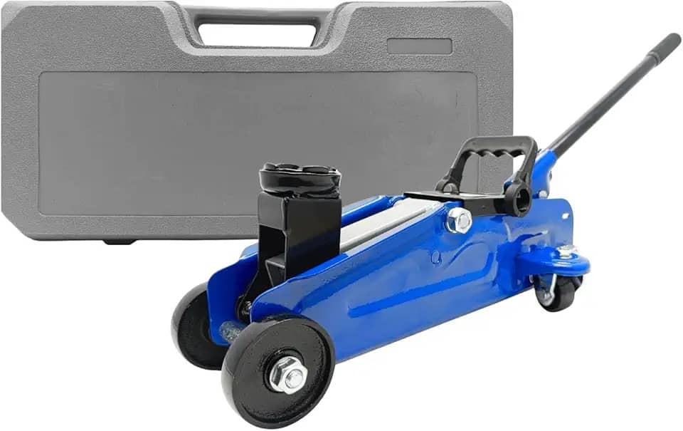 Macaco Jacaré Hidráulico 3 Toneladas para Carros, SUVs e Caminhonetes Aço reforçado Com Rodas Giratórias e Alavanca Faixa de Elevação 14 a 30cm Com Maleta