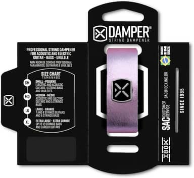 Abafador De Cordas P/Guitarra/Baixo/Violão - Damper SM (Roxo Metálico)