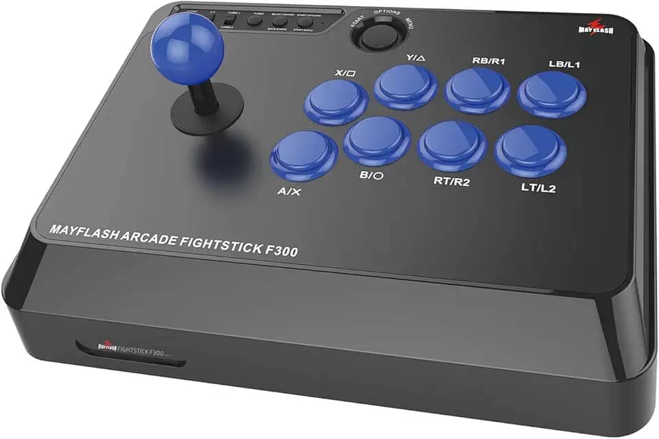 Joystick Mayflash F300 Arcade Fight Stick para Switch, Xbox Series X, PS4, PS3, Xbox One, Xbox 360, macOS, Windows, Steam Deck, NeoGeo mini, NeoGeo Arcade Stick Pro