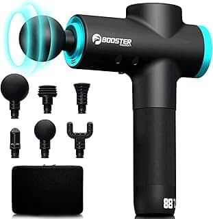 Pistola Massageadora Profissional BOOSTER Booster M2 Massage Gun Preto Fisioterapia