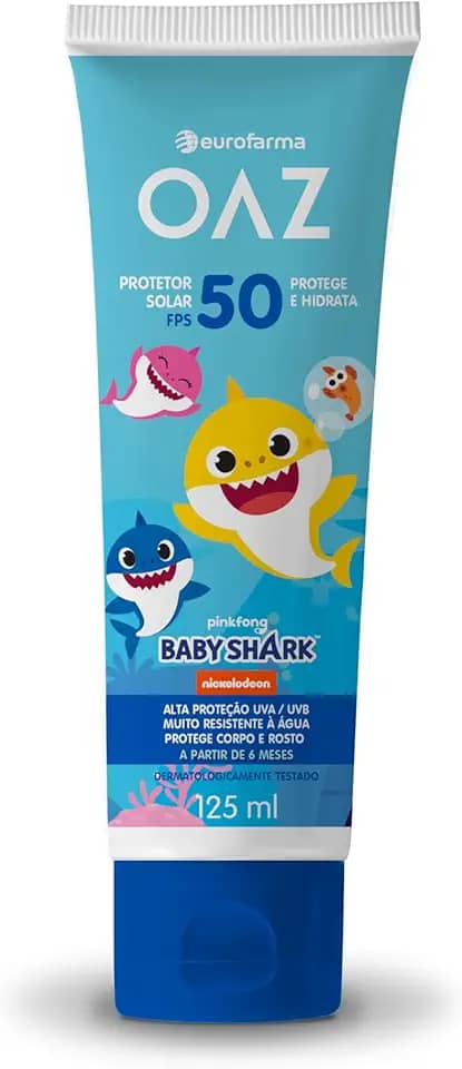 OAZ PROTETOR SOLAR BABY SHARK 50FPS 125ML