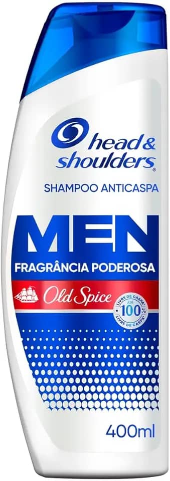 Head & Shoulders Shampoo Anticaspa Fragrância Poderosa Old Spice 400 ml