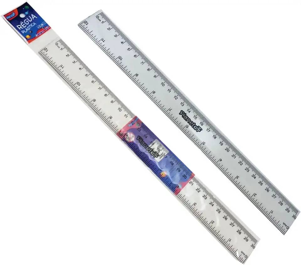 Régua Plástica, VMP, 30 cm, Unidade