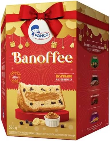 Panettone Recheado Banoffe 550g - Panco
