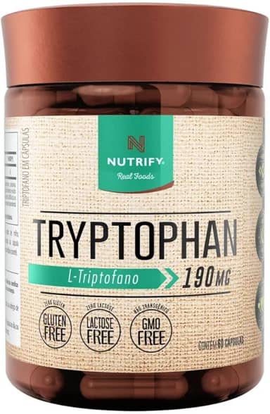 L-triptofano Tryptophan 190mg 60caps Nutrify Original
