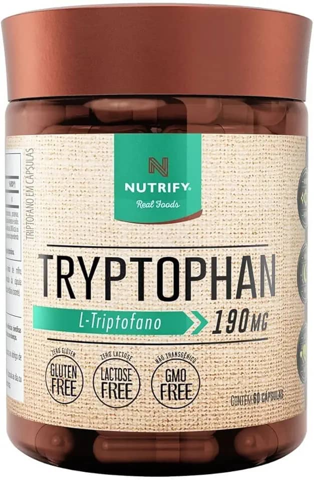 L-triptofano Tryptophan 190mg 60caps Nutrify Original
