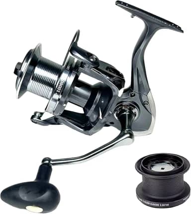 MARURI, Molinete de Pesca Praia TP 10000 P -14 Rolamentos - Drag:25kg - Carretel Alumino - C/Carretel Extra