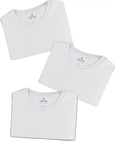 Kit Com 3 Camisetas Masculinas Básicas Hering