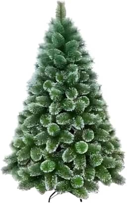 Árvore de Natal Verde com Neve Pnheiro Cheio Luxo Premium 150cm Pé de Ferro Decoração Festiva, Realista e Ecológica para Fim de Ano, Ideal para Casa, Escritório e Ambientes Pequenos (150cm)