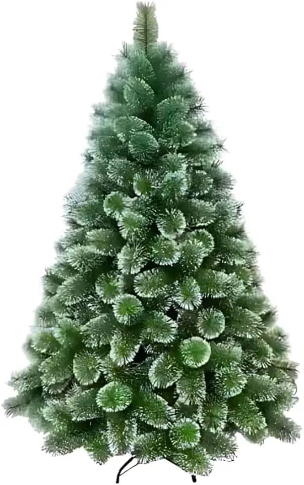 Árvore de Natal Verde com Neve Pnheiro Cheio Luxo Premium 150cm Pé de Ferro Decoração Festiva, Realista e Ecológica para Fim de Ano, Ideal para Casa, Escritório e Ambientes Pequenos (150cm)