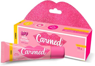 Carmed BFF Rosa Glitter Hidratante Labial com cor 10g