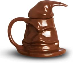 Zona Criativa – Caneca 3D Harry Potter Chapéu Seletor 350ml | Porcelana Colecionável | Presente Criativo para Fãs de Hogwarts