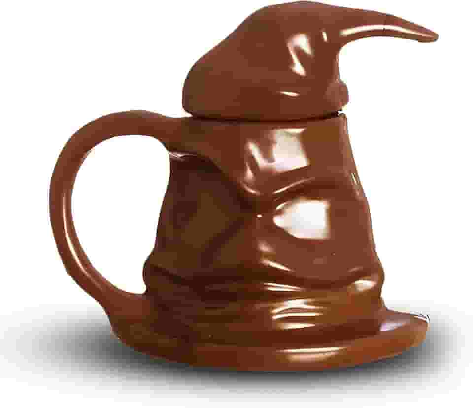 Zona Criativa – Caneca 3D Harry Potter Chapéu Seletor 350ml | Porcelana Colecionável | Presente Criativo para Fãs de Hogwarts