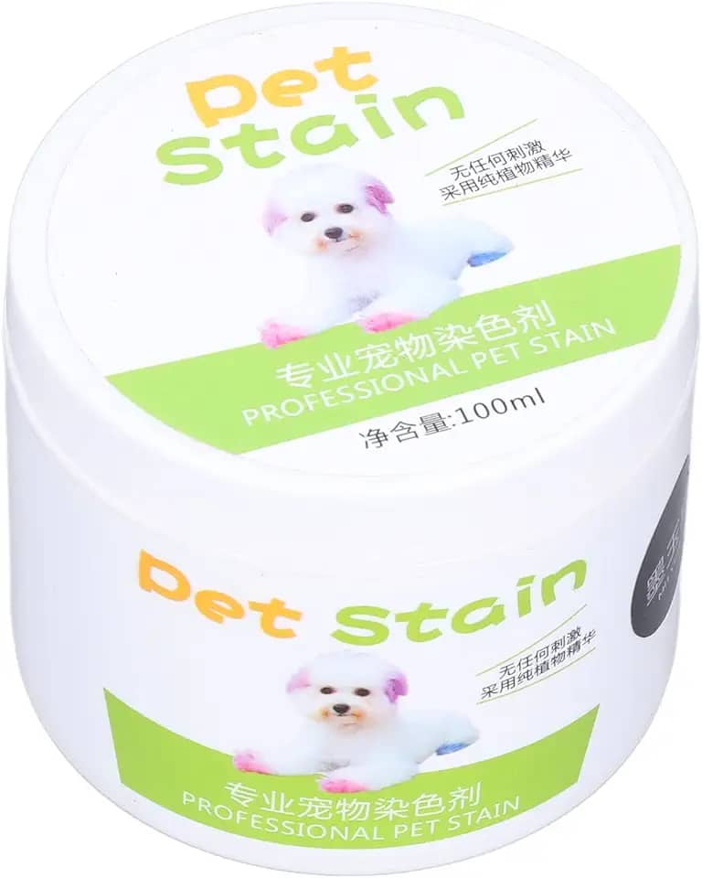 Agente de coloração de pelo de cachorro, moda faça você mesmo, fácil de usar, tintura permanente de pelos de animais de estimação para cuidados com animais de estimação (preto)