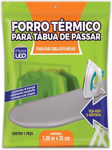Plast Leo, 510, Forro Térmico p/Tábua de Passar - Simples (0,35x1,00m)