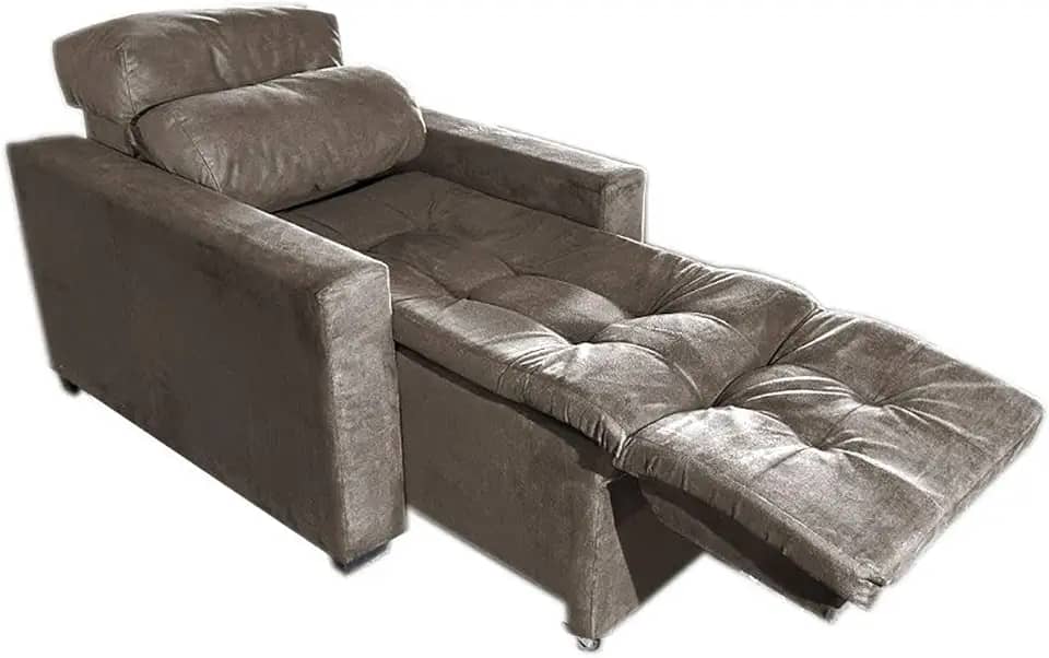 Poltrona do Papai Retrátil e Reclinável Madri Marrom